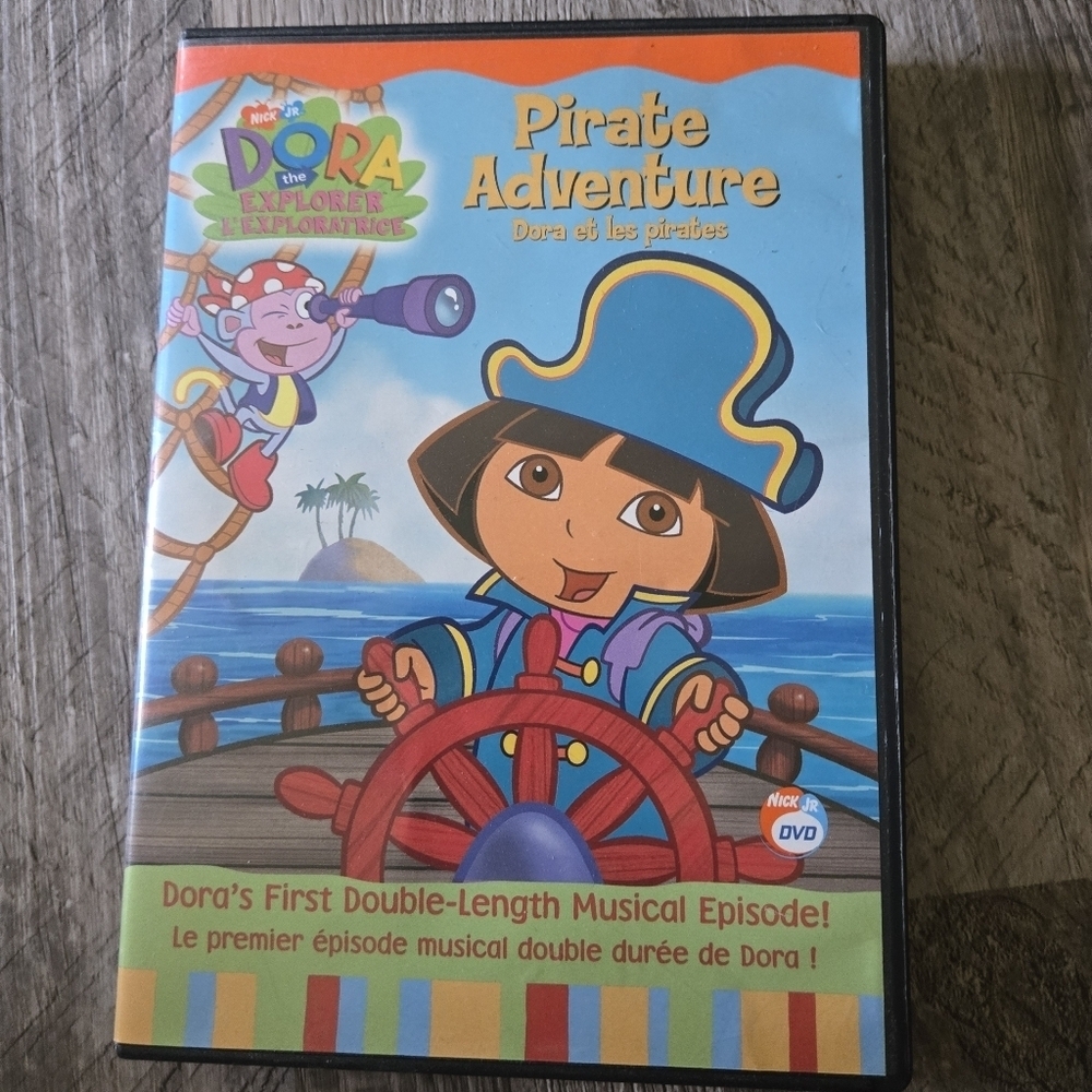Dora the Explorer DVD Bundle Pirate Adventure Ballet Nickelodeon Kids Cartoon